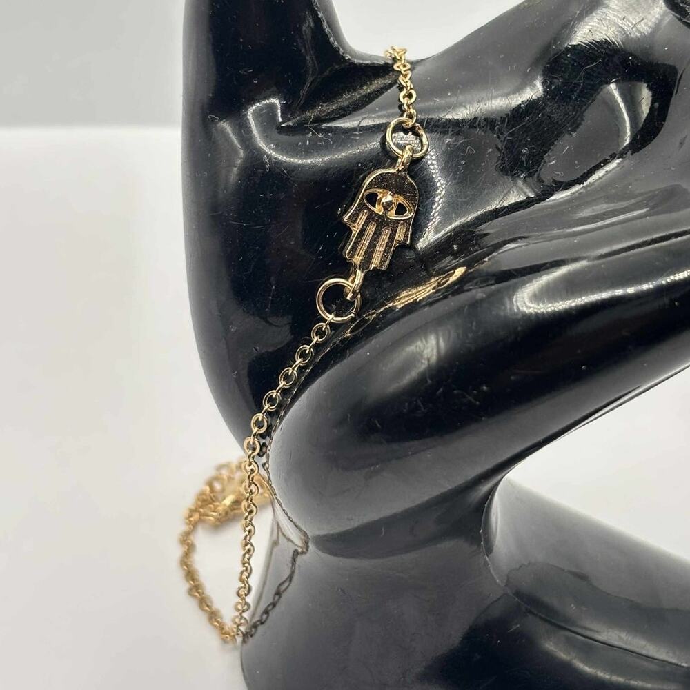 Gold Evil Eye Anklet